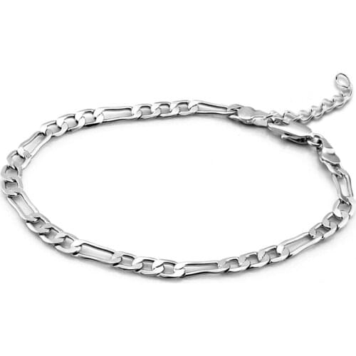 Simple Classic S925 Sterling Silver Chain Bracelet Lock Bracelet Link Bracelets Fine Jewelry Girls for Girl Christmas Gift