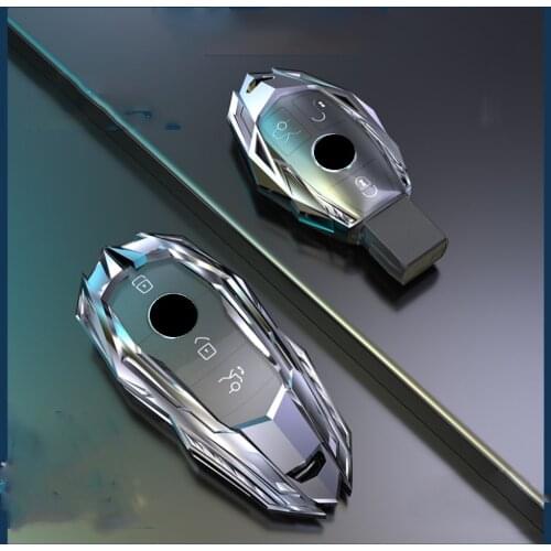 Zinc Alloy Car Key Case Cover for Mercedes Benz AMG A B R E G Class GLK GLA W204 W251 W463