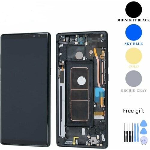 For Samsung Galaxy Note 8 N950 LCD Display Screen Digitizer Frame Black Blue Purple Gold OLED OEM(A) Replace The Damaged Parts