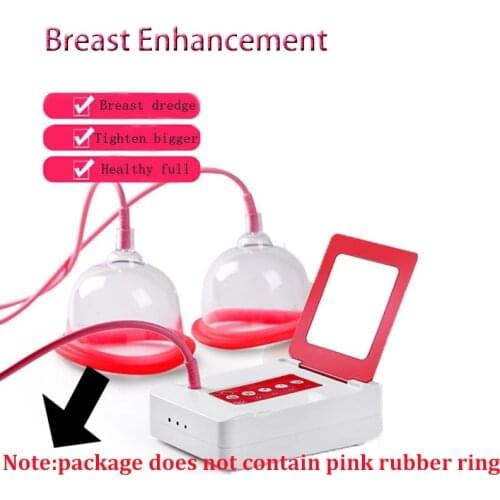 1 Set Electric Breast Massager Pressure Therapy Chest Enlargement Vacuum Pump Cupping Chest Enhancing Cupping with Suction Pump