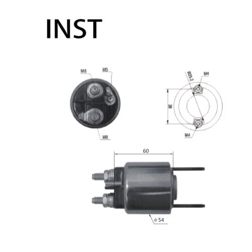 ELECTROMAGNETIC SWTICH SOLENOID FOR 12V 2.5KW 102190/108458/CED528 1596 7701028668 102190 CED528 SNLS539 STV0315WA STV0315