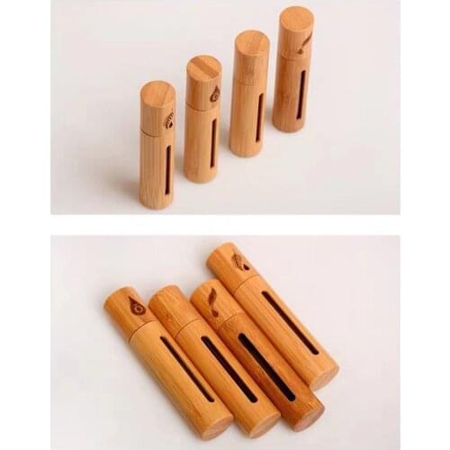 5ml 10ml 15ml Glass Crystal Stone Essential Oils Massage Roller Bottle Empty Refillable gemstone bamboo Roll On Perfume bottle