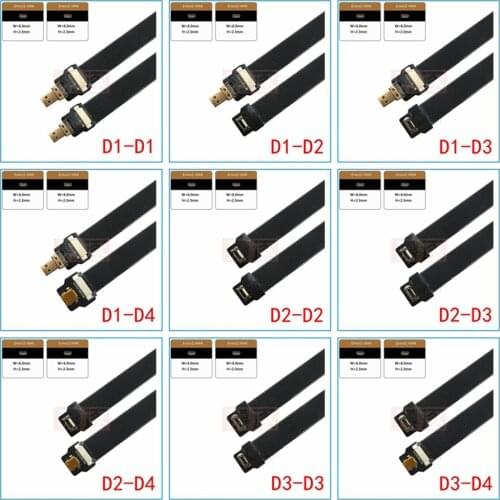 FPV Micro HDMI- compatibleMicro HDMI 90 degree Adapter FPC Ribbon Flat HDMI Cable Pitch 20pin for Multicopter Aerial Photography