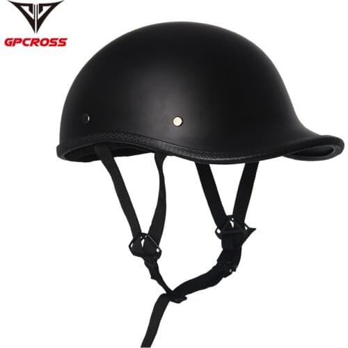 Motorcycle Half Face Helmet Bike Scooter Motorbike Jet Riding Helmet Light Weight Cap Style Retro Vintage Helmet