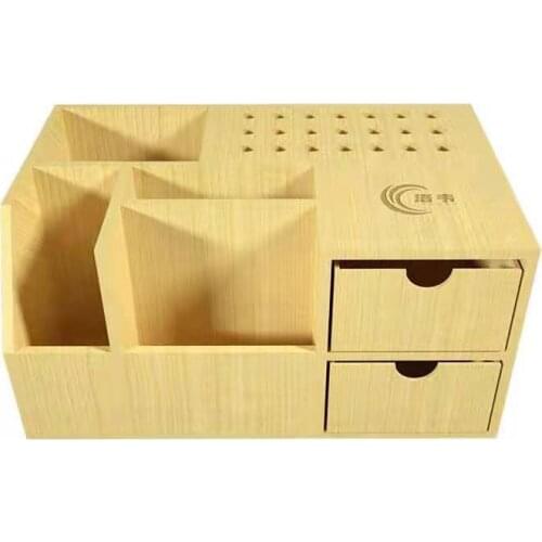 The Newest Multifunctional Wooden Storage Box Screwdriver Tweezers Holder Mobile Phone Repair Desktop Storage Tool Parts Box