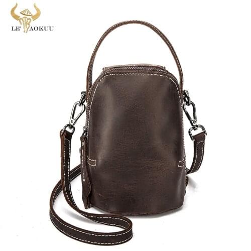 New Real Genuine Leather Luxury Brand Ladies Female Small Purse And Handbag Over The Shoulder bag Women Design Tote bag 12021