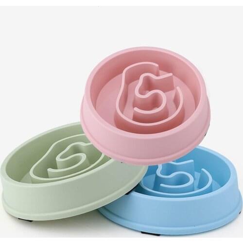 Outdoor Travel Pet Dog Feeding Bowls Puppy Food Slow Down Feeder Dish Kitten Anti Choking Food Plate Puzzle Slow Eating Dishes