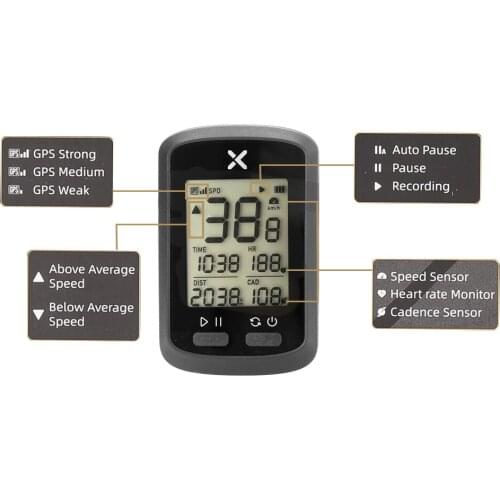 G+ Bike Computer Wireless GPS Speedometer Waterproof Road Bike MTB Bicycles Backlight Bt ANT+ with Cadence Cycling Computers