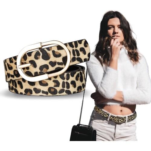 Womens Belt Fashion Leather Waist Belt Double Ring Circle Buckle Design Adjustable Waist Strap For Lady Dresses Jeans Accessory