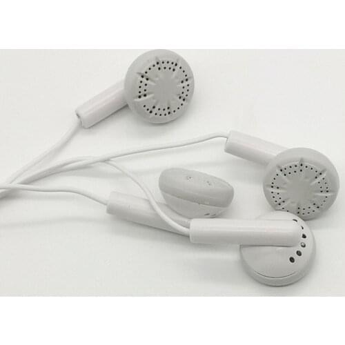 200PCS Cheapest disposable earphones for mobile phone headphone headset for bus or train or plane for school one time use gift