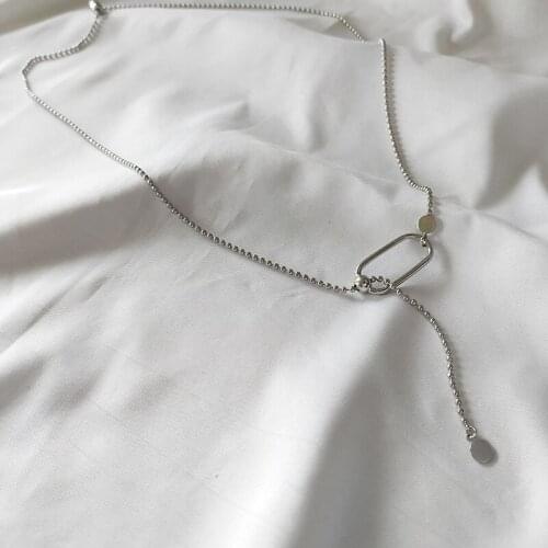 2020 Womens Simple Normcore Style Cool Necklace Couples Fashion Cool Pendant Necklace