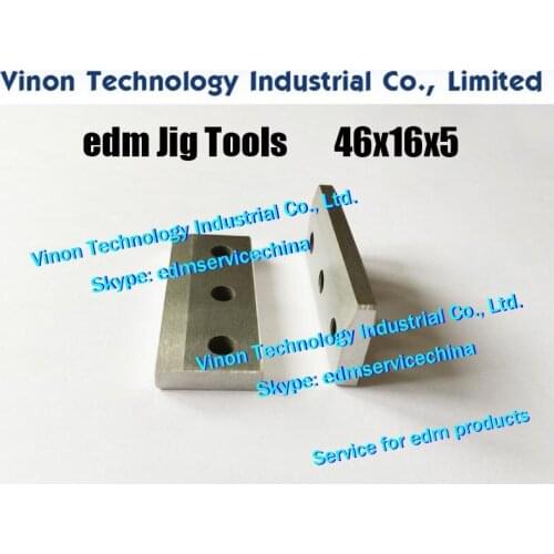 5pcs/bag) edm Jig Tools Holder Z022 size: 46Lx16Wx5tmm, Jig Holder Wire EDM Extensions Clamp for EDM Wire Machines