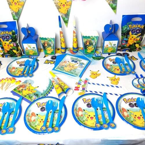 83PCS Happy Birthday Party Disposable Tableware Cup Plate Napkin Baby Shower Gift Bag Tablecloth Decorations Supplies