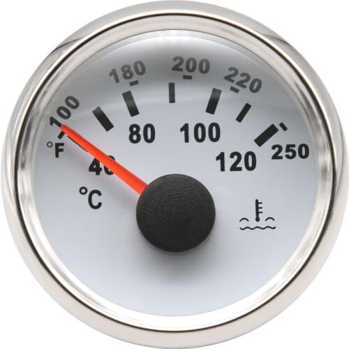 52mm Water Temp Gauge adapter Waterproof Digital racing car temperature auto gauge Boat 12V meter temperatura moto motorcycle