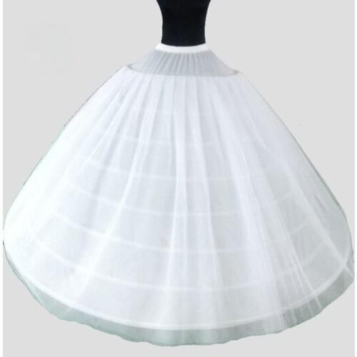 Big Wide 8 Hoops 3 Layers Tulle Long Wedding Woman Petticoats For Quinceanera Dress Elastic Waist Crinoline for Bridal Ball Gown