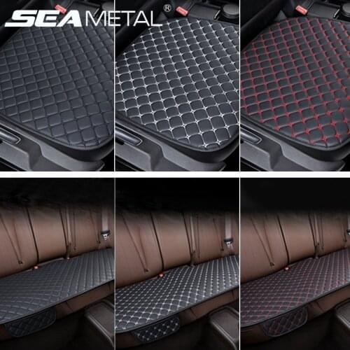Artificial Leather Car Seat Cover Universal Four Seasons Interior Automobiles Seats Cover Pad Auto Leather Protector Seat 5 seat