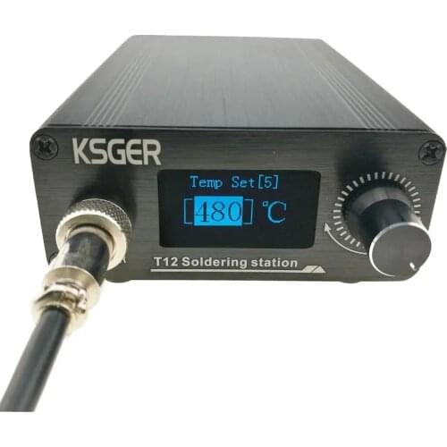 V2.1S T12 Digital Temperature Controller Soldering Station Electric Soldering Iron Tips T12-K + 907 Handle 3 colors