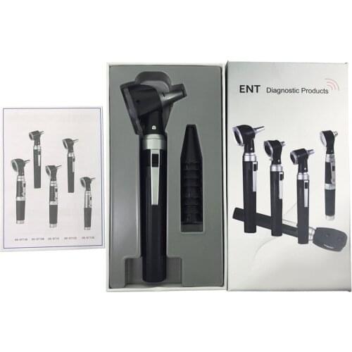 Carevas Ear Care Diagnostic Set Fiber Optic LED Otoscope 3X True View Full Spectrum Home Physician with 8 Tips for Adult & Child