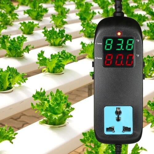 Electronic Temperature Instruments Thermostat LED Digital Display Breeding Temperature Controller Thermocouple Thermostat Socket