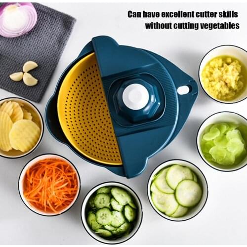 Multifunctional Round Vegetable Slicer Fruit Vegetable Spiralizer Cutter Shredder Noodle Spaghetti Maker Kitchen Tool