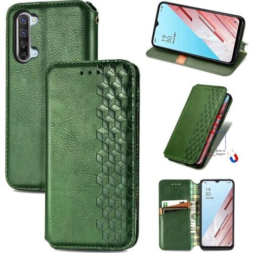 Fashion PU Leather Flip Case For OPPO Reno 3 Mobile Phone Bag Magnetic Suction Cover