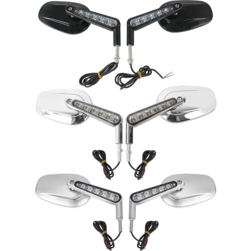 Motorcycle Rear View Mirrors & LED Front Turn Signals For Harley VROD VRSCF 2009-2017