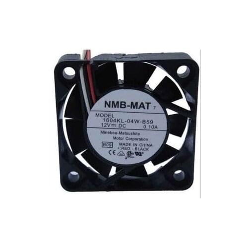 NEW NMB-MAT Minebea 1604KL-04W-B59 4010 4CM Double Ball bearing high air volume 12V 0.10A cooling fan