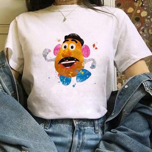 New Harajuku Mr. Potato Head T Shirt Women Fashion Disney T-shirt Girls Harajuku Streetwear Toy Story Unisex Tshirts