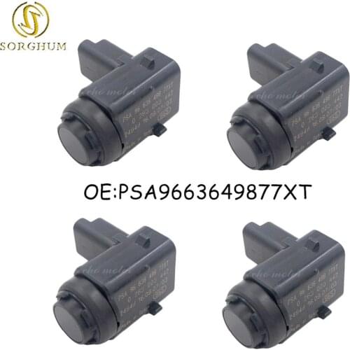 New 4PCS Park Sensor Parking PDC Sensor Fits For Peugeot 407 SW Citroen Renault Kombi PSA9663649877XT 0263003442 9650935277