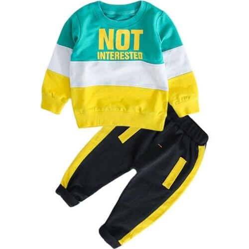 Baby Children Clothing Spring Autumn Boys Clothes T-shirt+Pants 2pcs Infants Outfit Kids Clothes Toddler Clothes Suit Tracksuit
