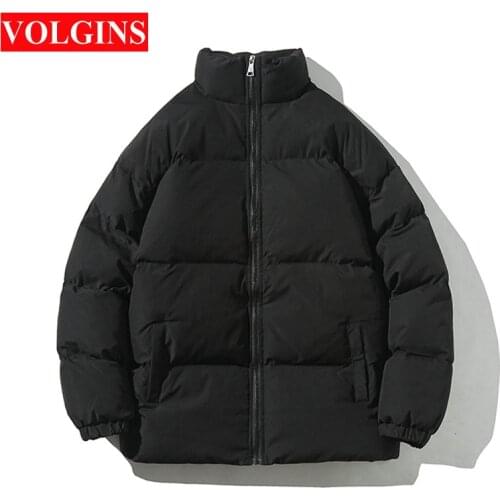 Men Jacket Coats Winter Casual Cotton Warm Zipper Parkas Mens Clothing Thick Waterproof Outwear Solid Jackets Hombre