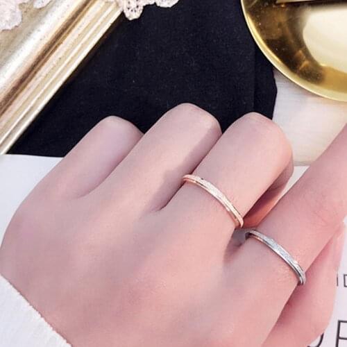 Men Women Frosted Titanium Steel Band Finger Ring Wedding Proposal Jewelry Gift Valentines Day present перстинь для мужчины
