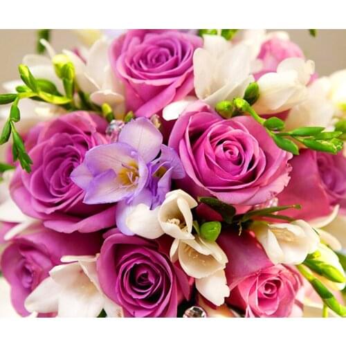 Full Square Diamond Painting Rose Flowers Square/Round 5D Diamond Embroidery Cross Stitch Diamond Wall Painting Holiday Gift