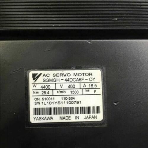 Used Tested Working SGMGH-44DCA6F-OY AC SERVO MOTOR