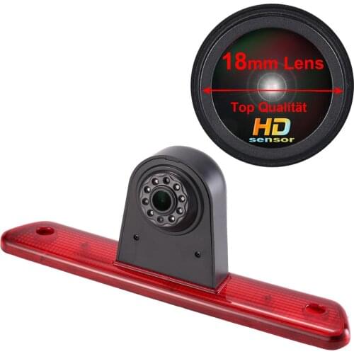 18mm lens brake light lamp car reverse parking rear view camera for Citroen jumpy peugeot exoert toyota proace van 2007-2016