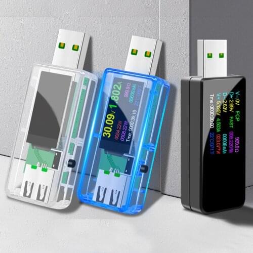 Usb Tester Current Voltage Indicator Electric Ammeter Power Meter Charge Indicator DC Digital Multimeter Voltmeter Wattmeter