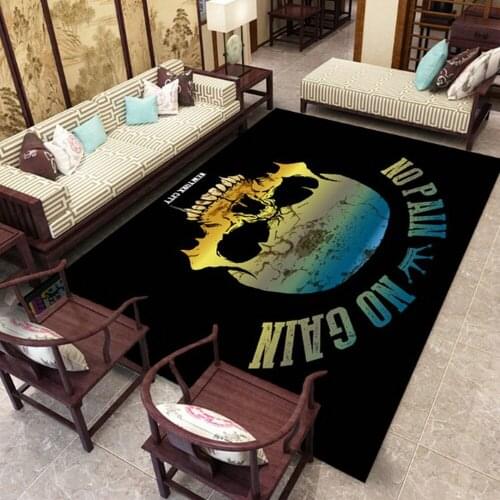 Terror Halloween Skull pattern Carpets for Living Room Bedroom Decor Rugs Doormat Skull 3D Printed party Area Rug Hallway Carpet