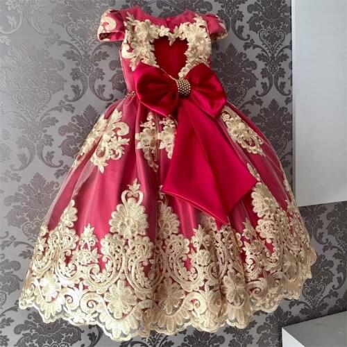 Flower Princess Party Dresses Childrens Clothing Kids Dresses for Girls Wedding Elegant Gown for 4 6 8 9 10 Yrs Chritmas Dress