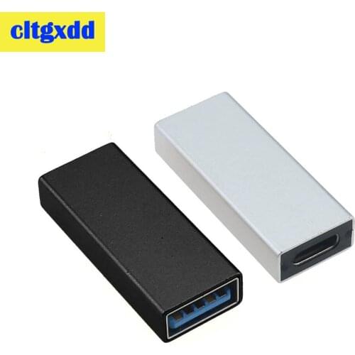 1pc TYPE C to USB 3.0 Coupler Female to Female Adapter Gold-Plated Super Speed USB3.0 Extender Connection Converter