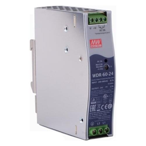 Switching power supply WDR-60-24 60W | 24V | 180-550VAC/254-780VDC