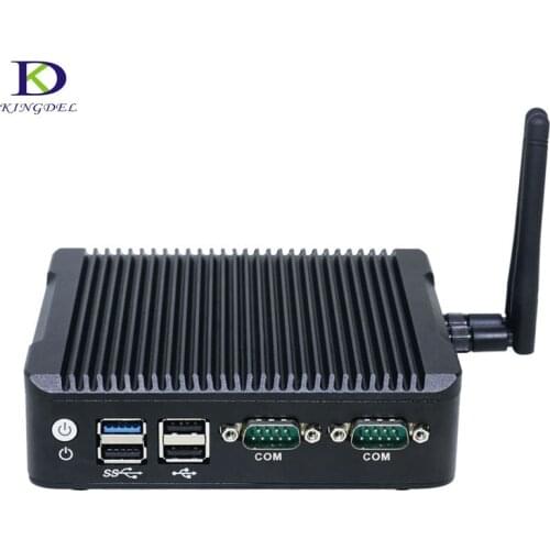 Windows7 Nettop Celeron J1900 Quad Core Thin Client Speediness Fanless Mini PC With VGA HDMI Dual LAN Port Computer TV Box Win 8