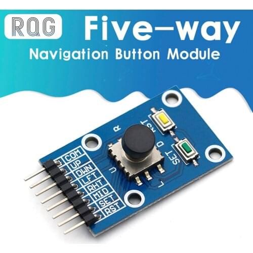Five Direction Navigation Button Module for MCU AVR Game 5D Rocker Joystick Independent Keyboard for Arduino Joystick Module