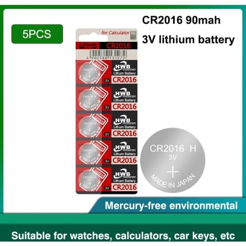5PCS for maxell Original Top Quality Lithium Battery 3V cr2016 Button Battery Watch Coin Batteries cr 2016 DL2016 ECR2016