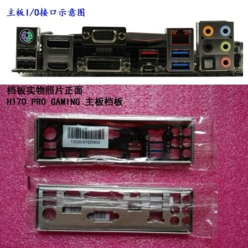 Original IO I/O Shield BackPlate Blende Bracket For Asus H170 PRO GAMING