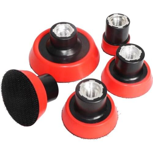 1/2/3 inch Hook & Loop Self-adhesive Back Plate for Buffing Pads Soft Edge Backing Plate Car Polisher Bonnet Sander Paper Disc