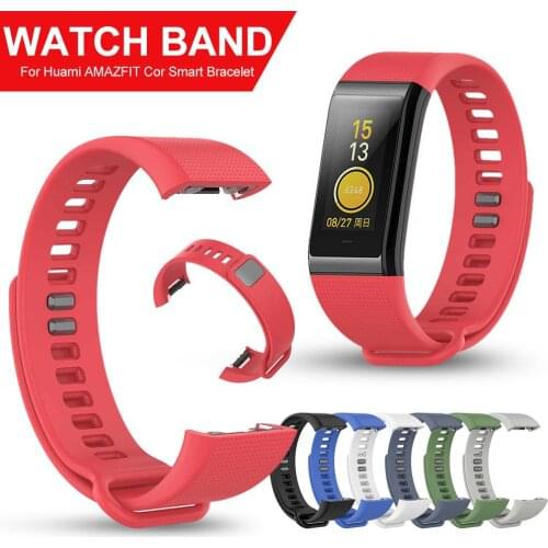 Replacement Silicone Strap 7 Color Soft Flexible Lightweight Watch Band For Huami AMAZFIT Cor Smart Bracelet
