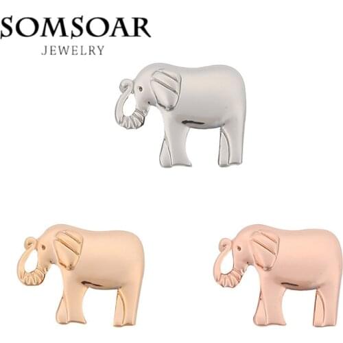 Somsoar Jewelry Elephant Charms fit Leather wrappable Mesh Stainless steel Bracelet Bangle 10pcs/lot