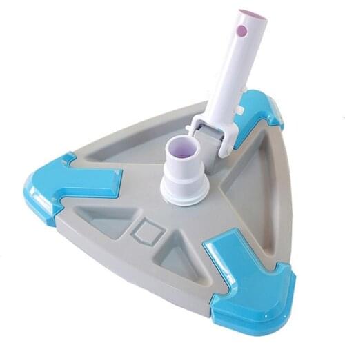 Triangular Design Spa Swimming Pool Plastic Vacuum Cleaner Head Replaceable Pool Vacuum Cleaning Brush Tool Head Accessories