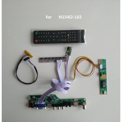 TV LCD LED RF VGA AV USB HDMI LCD Mother Controller Board card kit DIY For N154I2-L02 1280*800 17.1" Panel Screen
