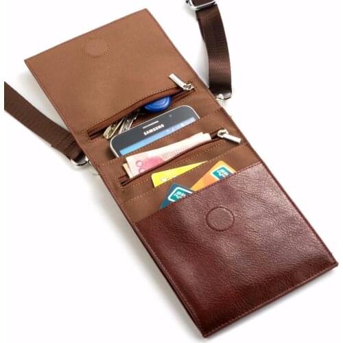 Universal Leather Shoulder Belt Phone Case Pouch For Huawei Mate 10 Lite,Nova 2i,Honor 9i/7X,Maimang 6/Mate 10,Honor 7 Lite